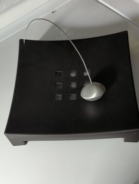 IKEA Vintage Napkin Holder  with Silver Decorative Cable Weight